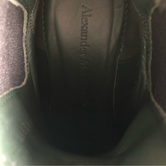 NEW Alexander McQueen Wander Chelsea Boot Green/Black 36 - Picture 4 of 6